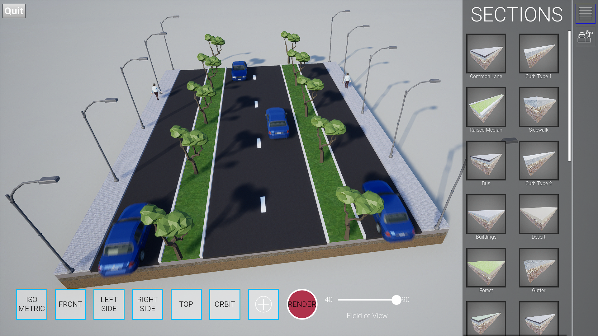 3D Typical Section Creator